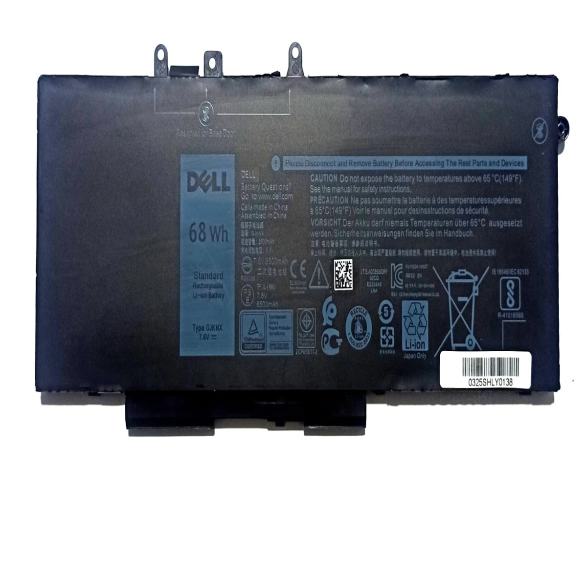 GJKNX Original Battery For Dell Latitude 5480 E5580 Precision 15 3520 0GD1JP Dell Latitude 14 5480 e5480 15 5580 E5580 14 5490 E5490 14 5491 E5491 15 5590 E5590 15 5591 E5591 Precision 15 3520 3530 m3520 M3530 Series Original