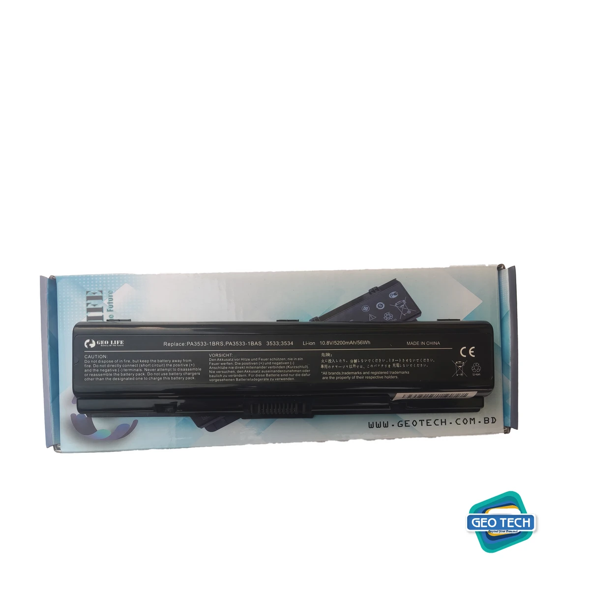 PA3534U Laptop Battery for Toshiba PA3534U-1BRS Toshiba Satellite A200 A205 L201 L202 L203 L205 L300 L300D L305 L305D 11.1V 5200mAh Black