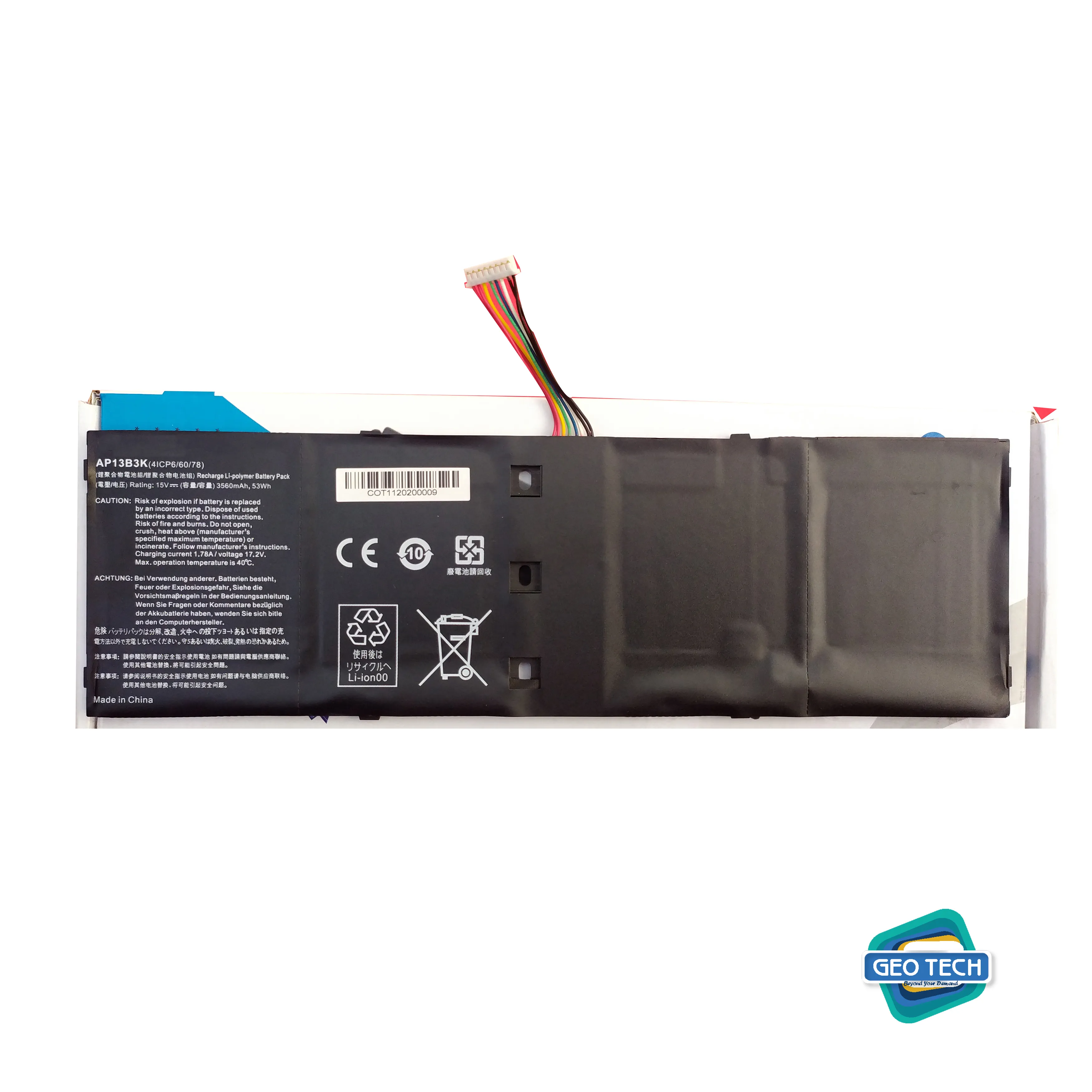 EBKK AP13B3K AP13B8K Battery for Acer Aspire M5-583 M5-583P R7-571 R7-571G R7-572 R7-572G R3-471TG V5-583P V5-552PG-X809 V5-552G V5-572P V5-573P V7-481 V5-472P V5-572G V7-482P Notebook 4ICP6/60/78