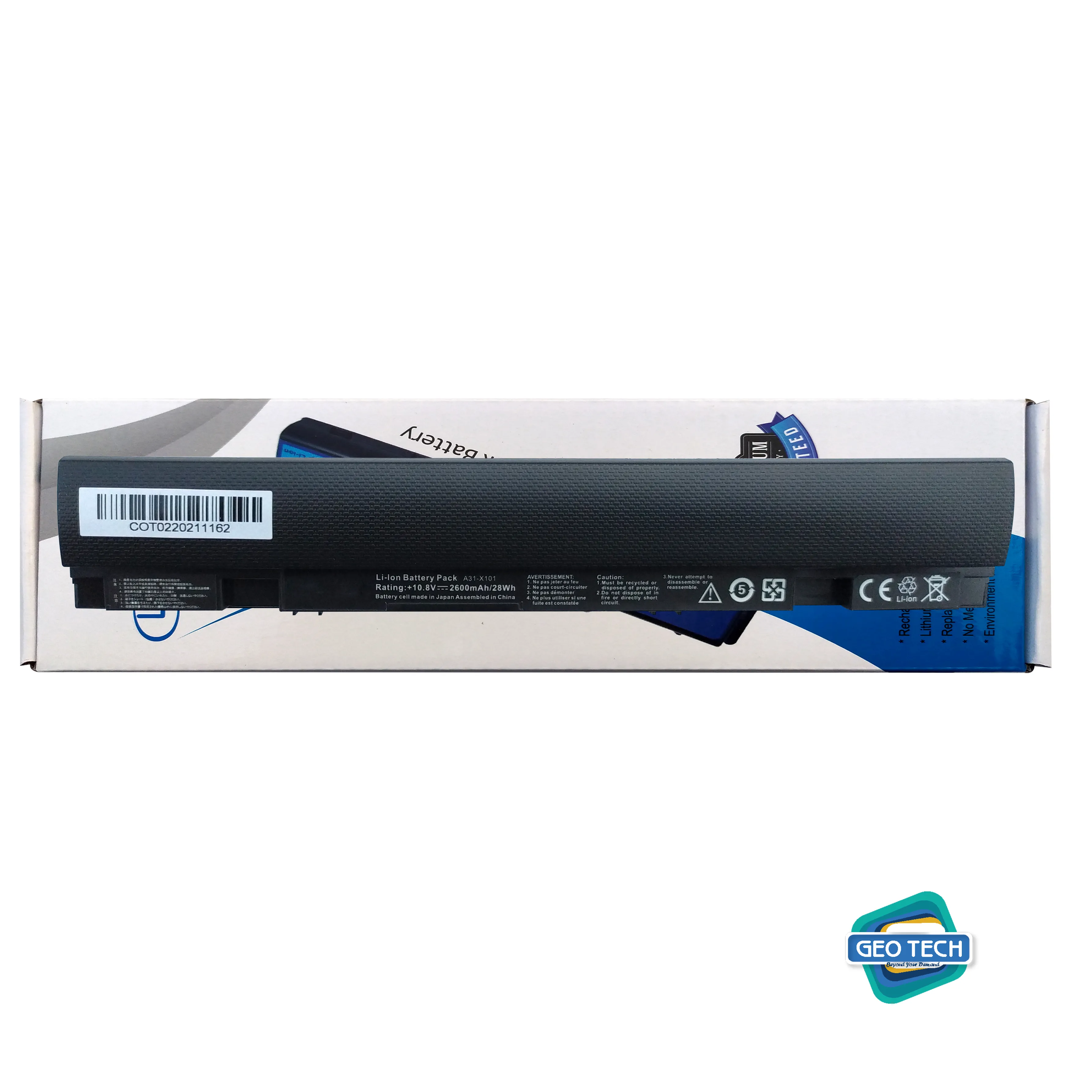 Laptop Battery Asus X101ch/ ASUS Eee PC X101, Eee PC X101C, Eee PC X101CH, Eee PC X101H Part NO 0B110-00100000M-A1A1A-213-AJ1B, 0B20-013K0AS, A31-X101 BATTERY