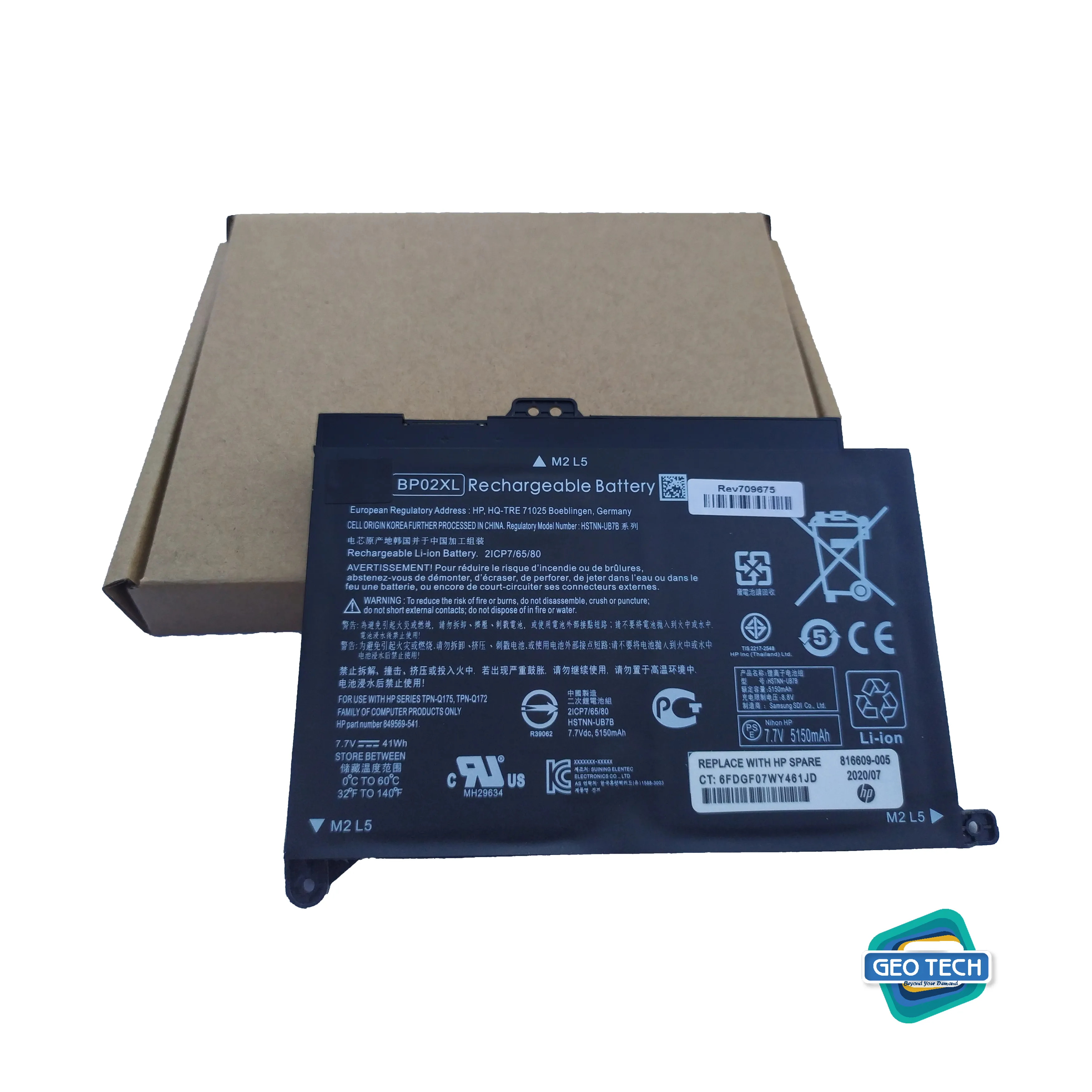 BPO2XL BP02XL 849909-850 Battery for HP Pavilion 15Z-AW000 15T-AU000 15-AU123CL 15-AW053NR 15-AU023CL 15-AU030WM 15-AU062NR 15-AU018WM 15-AU063NR 15-AU091NR 15-AU010WM HSTNN-UB7B HSTNN-LB7H TPN-Q172