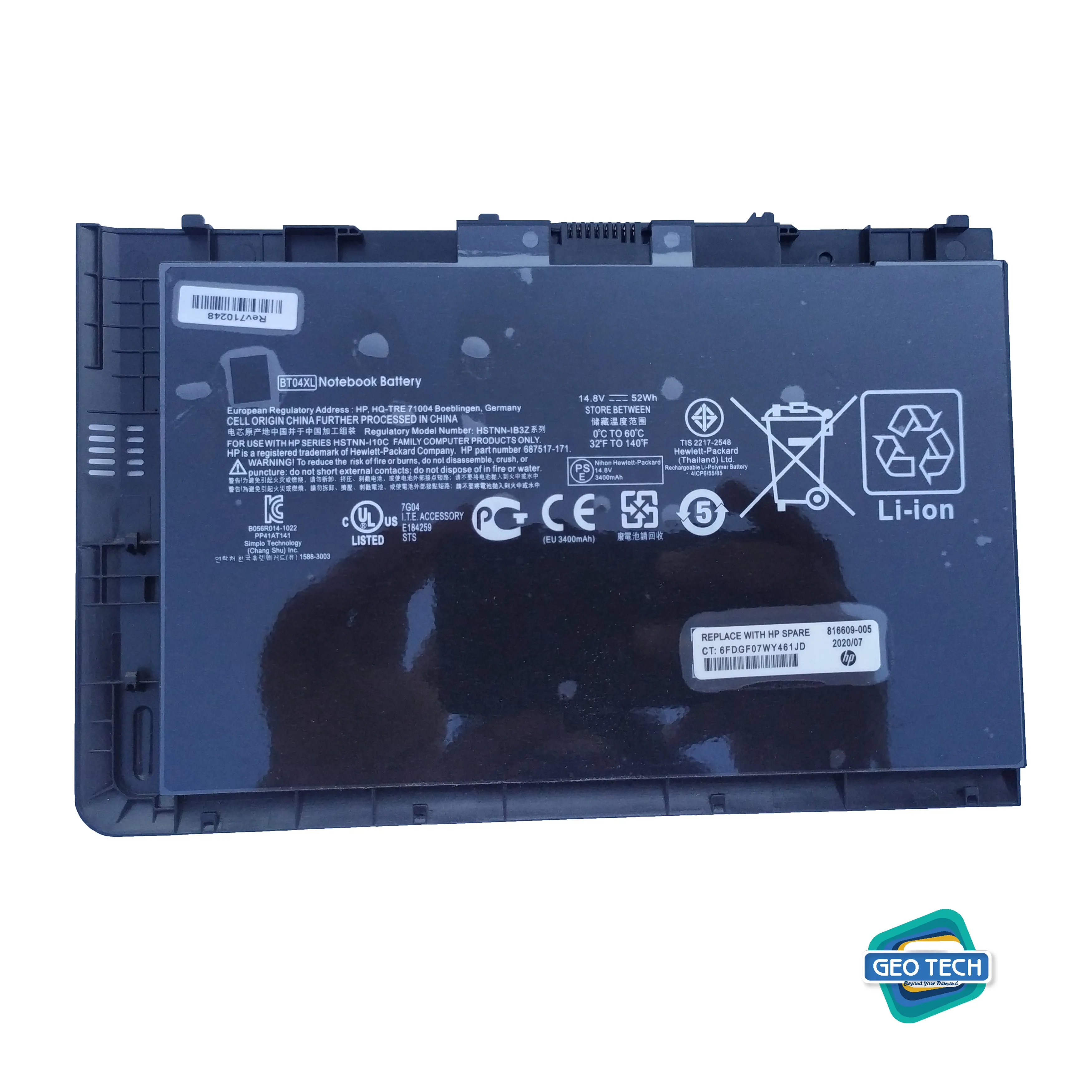 9470m BT04 BT04XL Notebook Battery for HP EliteBook Folio 9470 9470M 9480 9480M Series Ultrabook Laptop fits BA06 BA06XL Battery Spare 687945-001 696621-001 H4Q47AA H4Q48AA