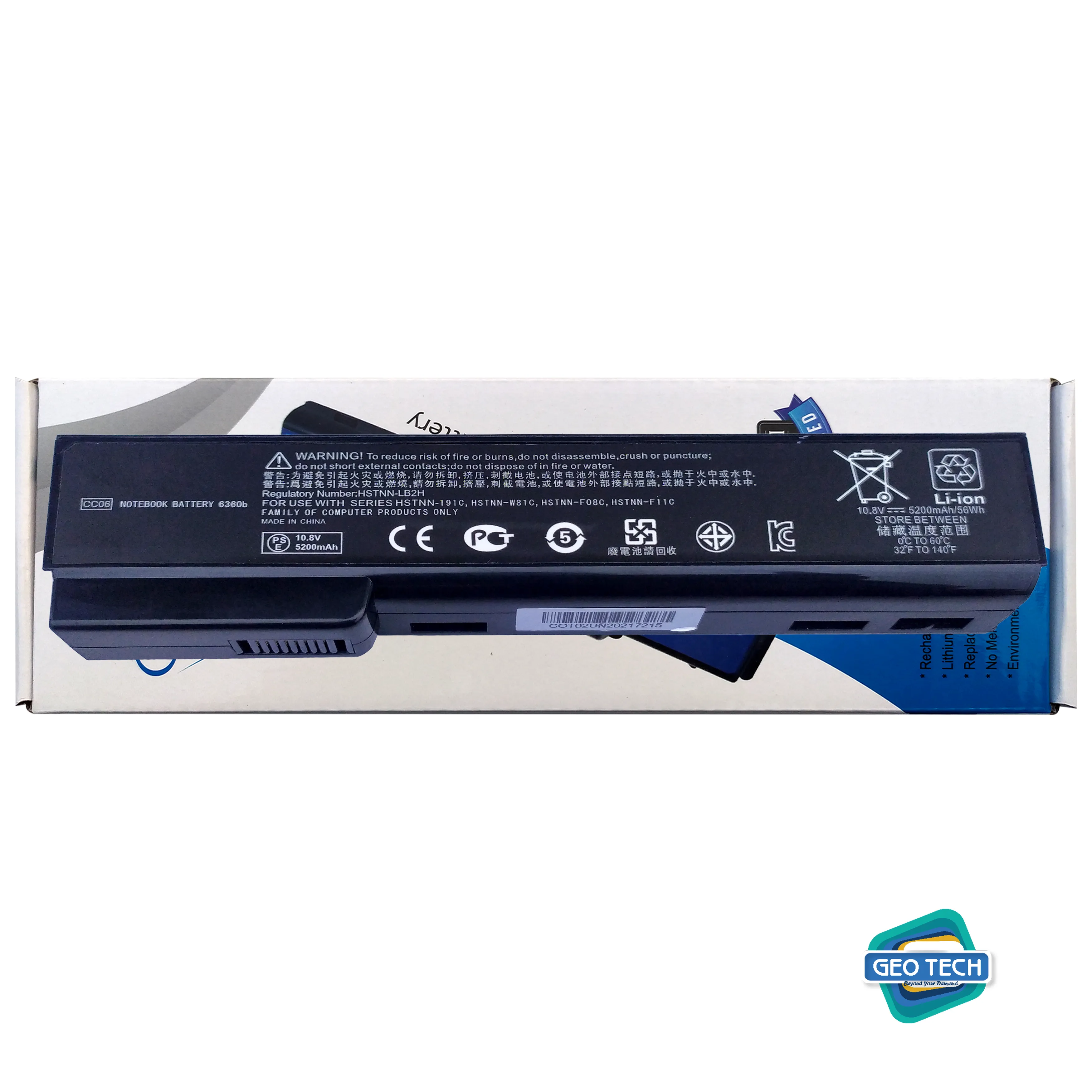 Laptop Battery for HP EliteBook 8460p 8460w 8470p 8470w 8560p 8570p 8770P 6 Cell